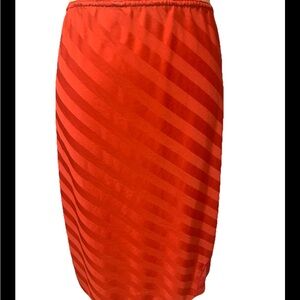 Vintage Undercover Wear Half Slip Red Lace Accents Medium 25 Inch Length